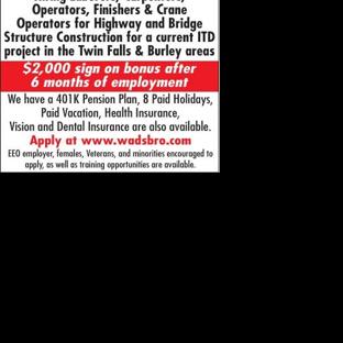 Wadsworth Brothers Construction - Ad from 2026-09-01