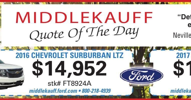 MIDDLEKAUFF AUTO GROUP * - Ad from 2026-09-15