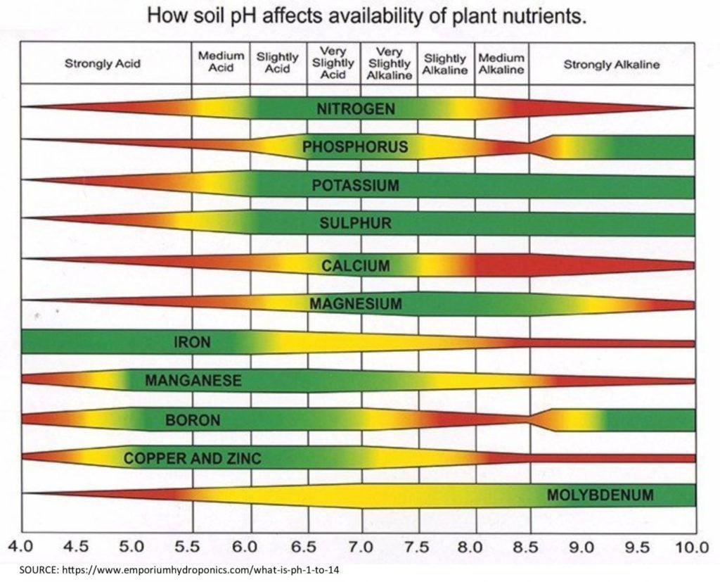 Ph Nutrient Chart
