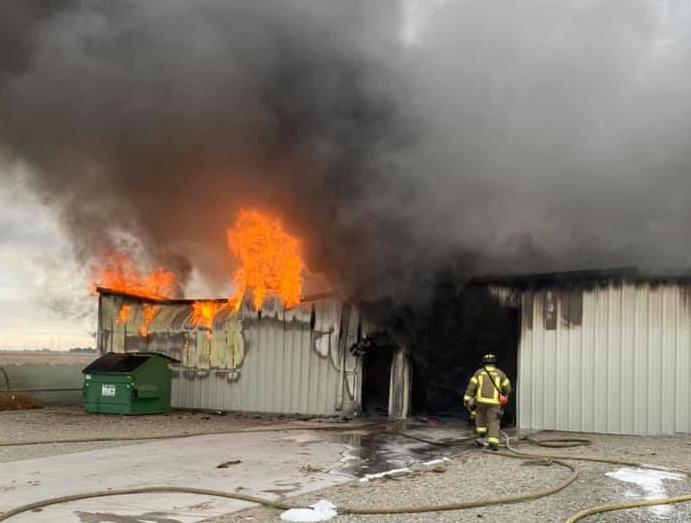 Cabinet shop fire