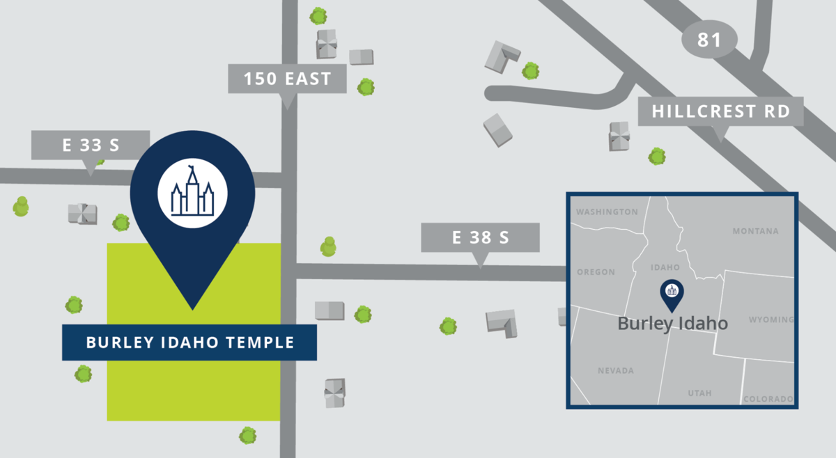 The Church of Jesus Christ of Latter-day Saints Burley temple site