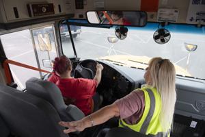 Taking the wheel: School bus test drives attract recruits in Twin Falls