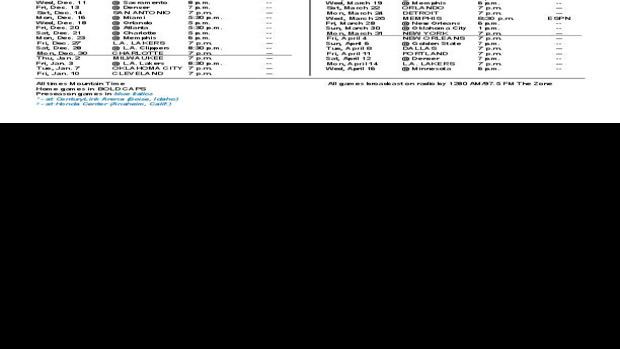 Utah Jazz 2013-14 NBA Schedule Released | Southern Idaho Sports ...