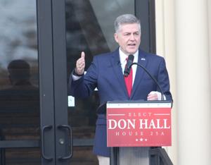 Don Hall announces bid to fill Clow's spot