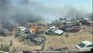 Median Fire is contained but not after causing devastation