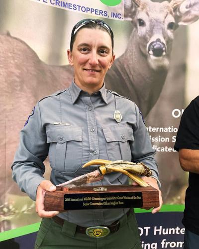 Senior Conservation Officer, Meghan Roos awarded International Wildlife Crimestoppers Guidefitter Game Warden of the Year