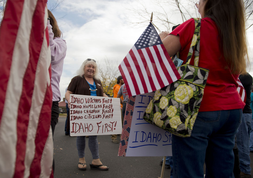 The III Percent of Idaho Protest CSI Refugee Center