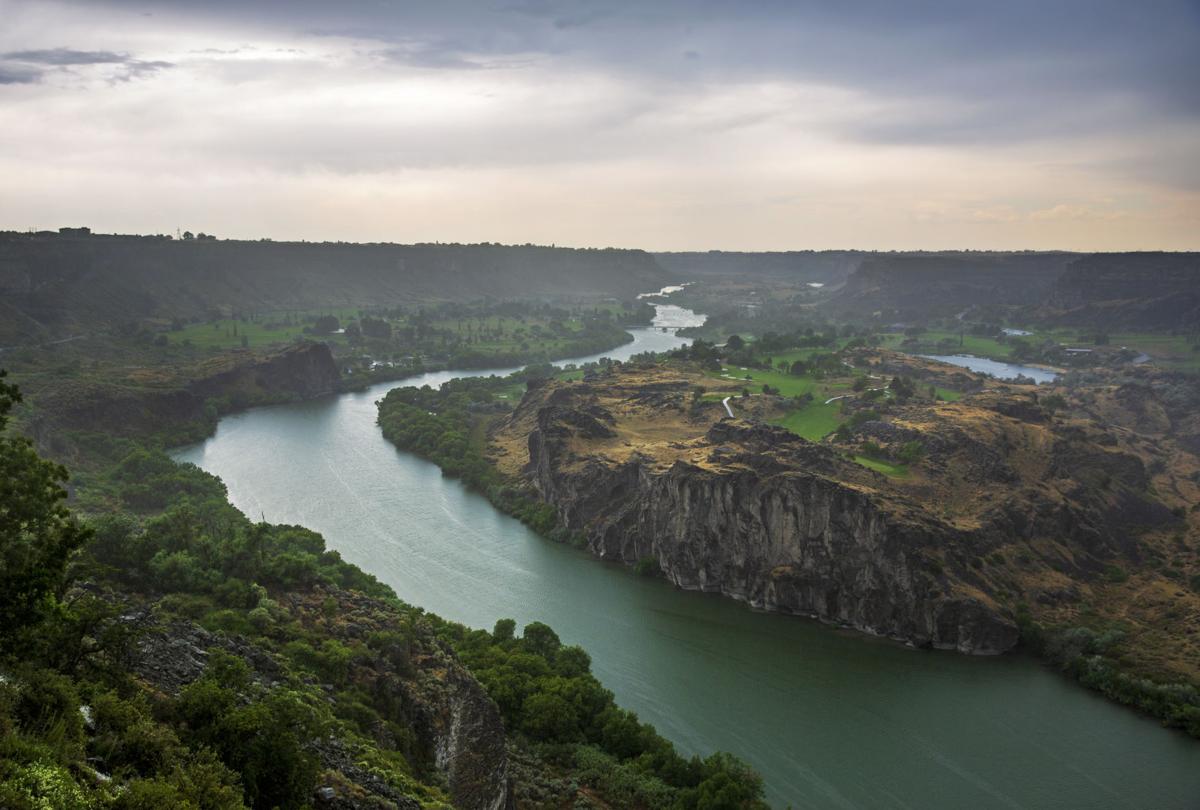 A stormy day in Twin Falls