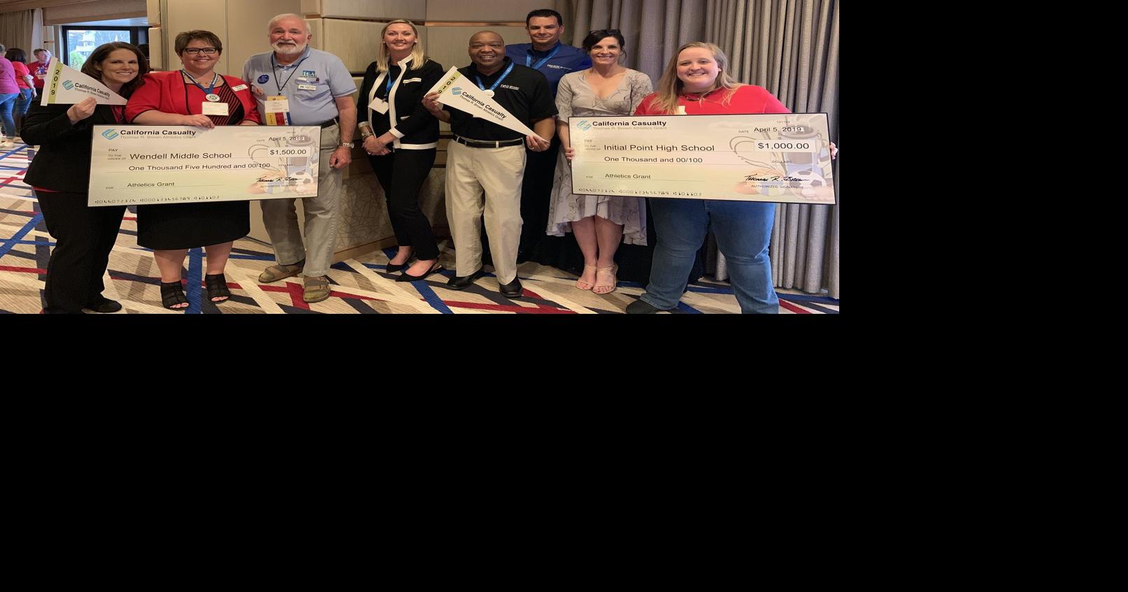 Wendell Middle School scores athletics grant