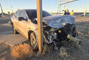 1 injured after vehicles collide near Curry Crossing