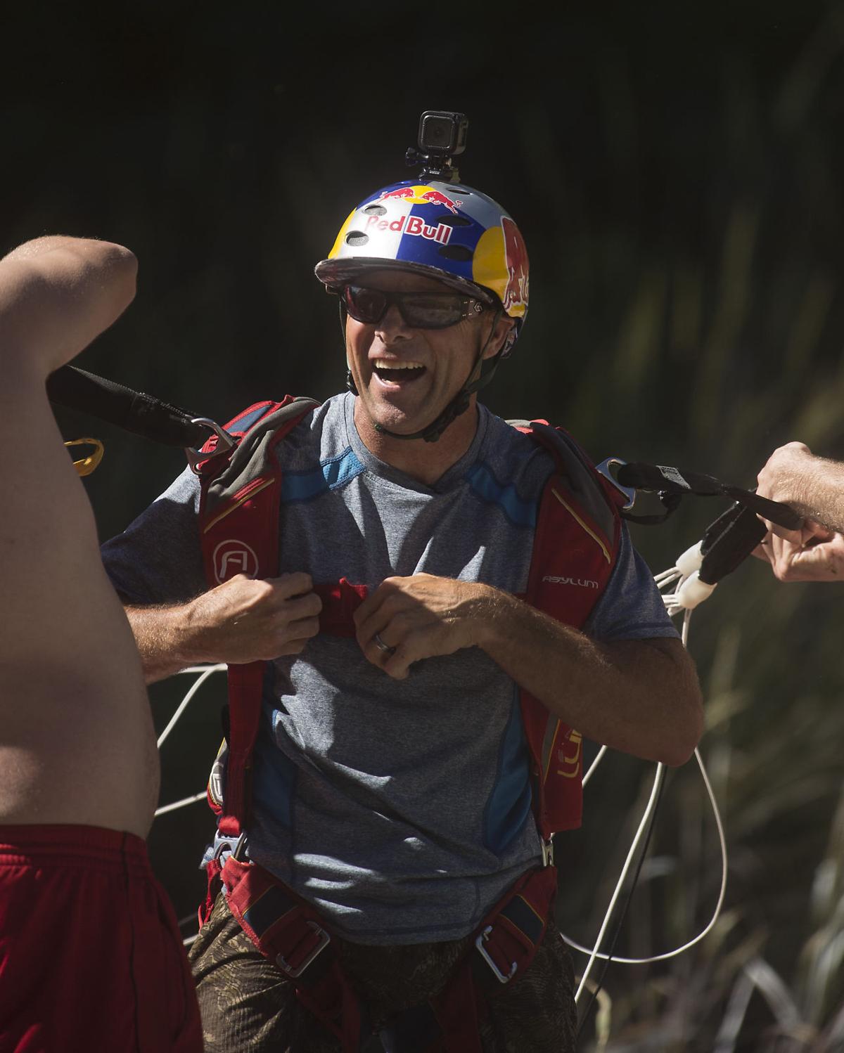 UPDATED Gallery BASE Jumper Miles Daisher attempts unofficial world