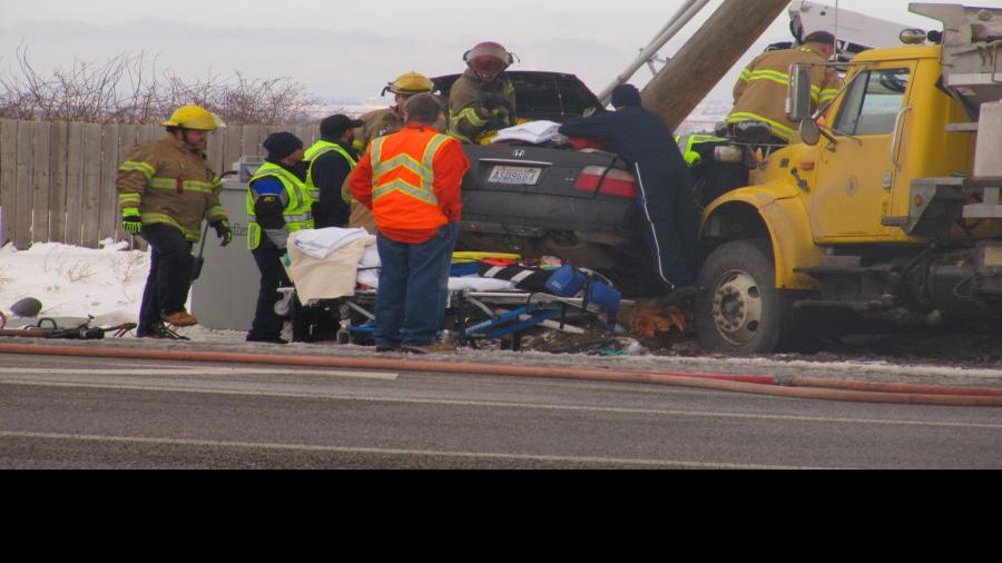 Snow Plow involved in Crash near Hansen