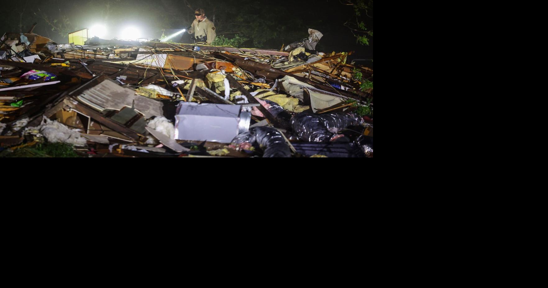 Search through damage underway after storms hit Barnsdall