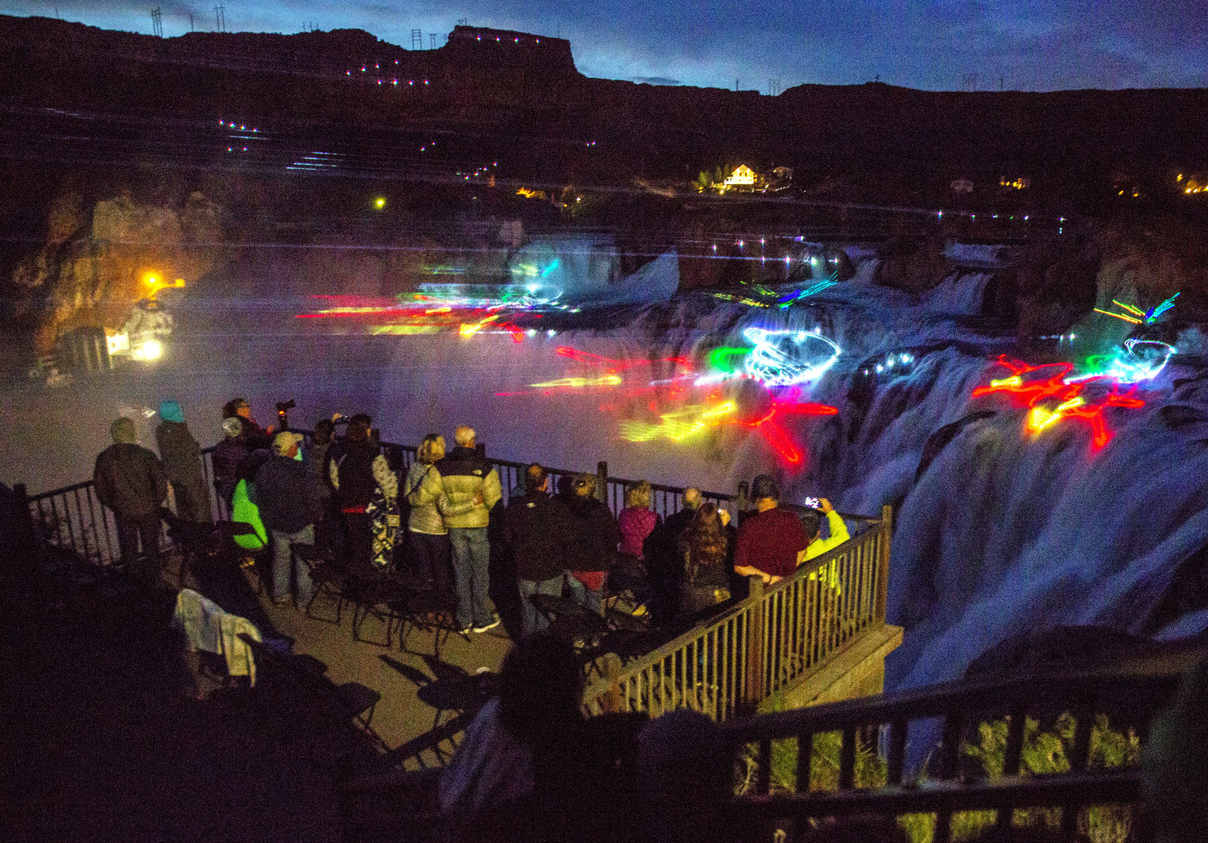 shoshone falls laser light show