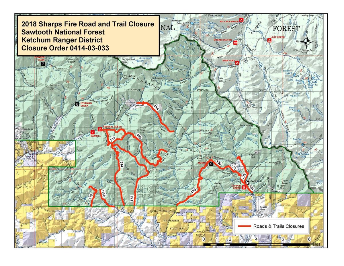 Sawtooth National Forest Map