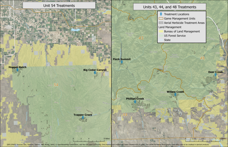 Low-level aerial spraying flights to occur in the Magic Valley Region beginning Sept. 1
