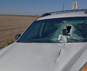 Twin Falls motorist has close call when rock goes through front, back windows
