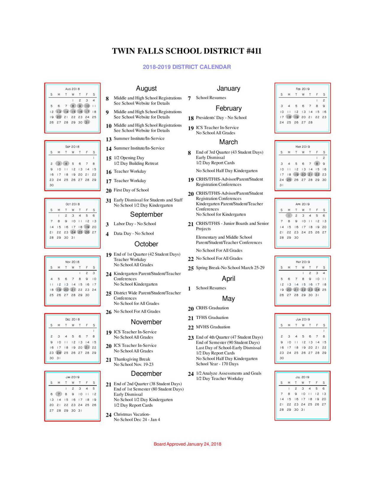 Twin Falls Event Calendar