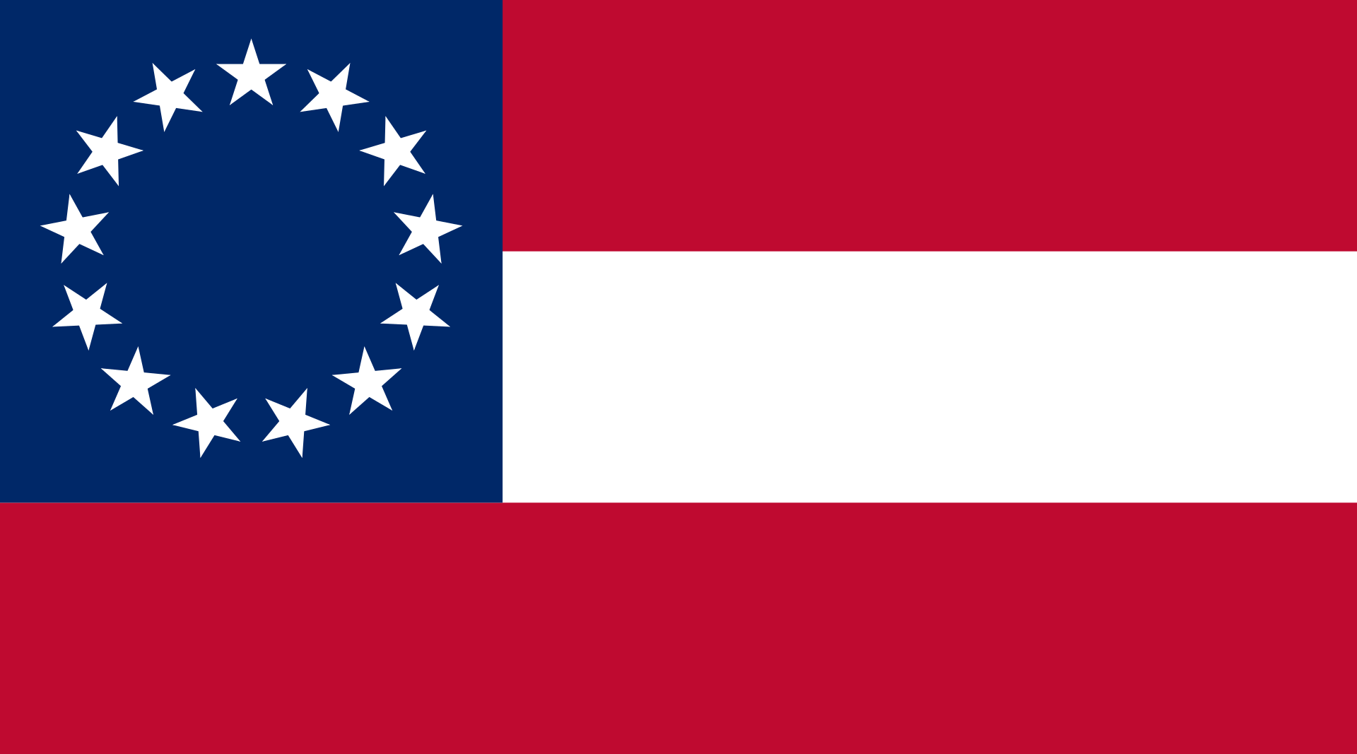 flag with red stripes and one star