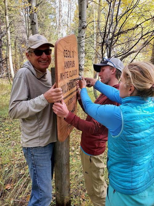 Gov. Cecil D. Andrus wilderness signs