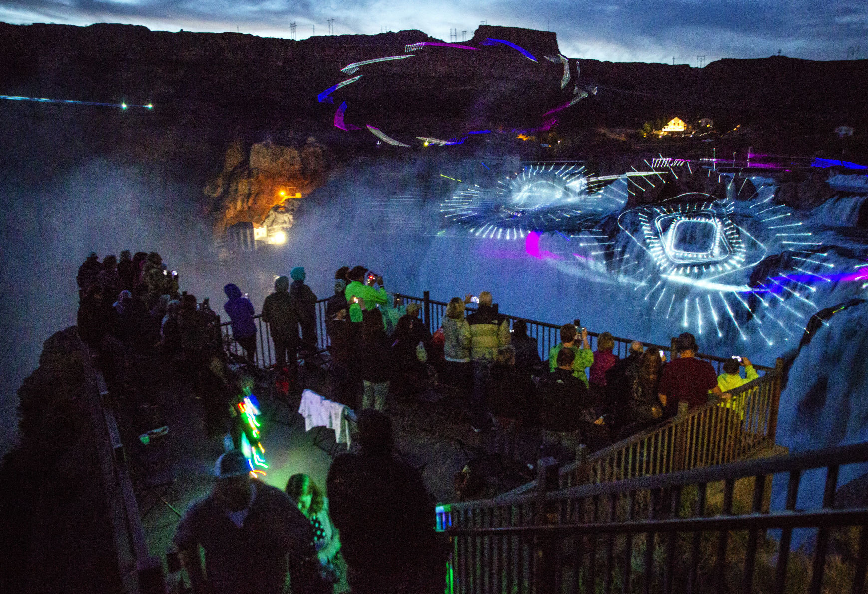 shoshone falls laser light show