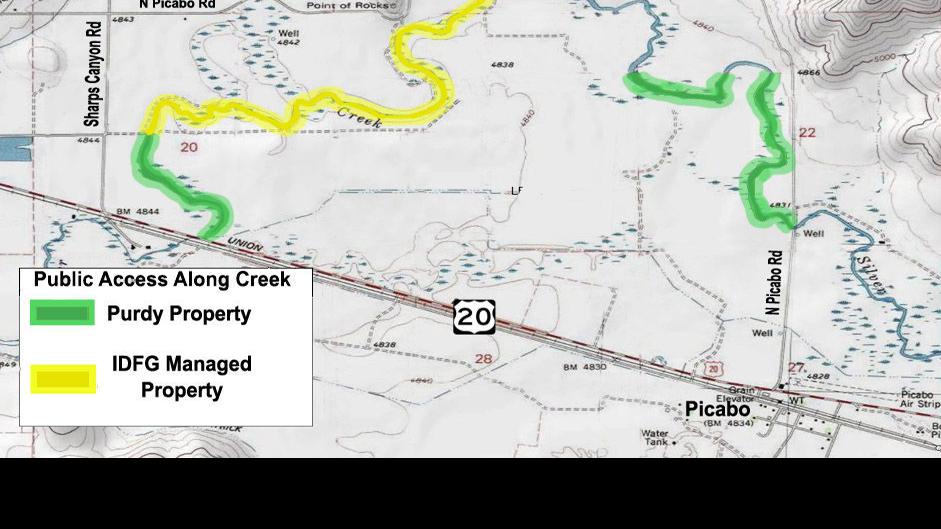 Silver Creek Public Access Map