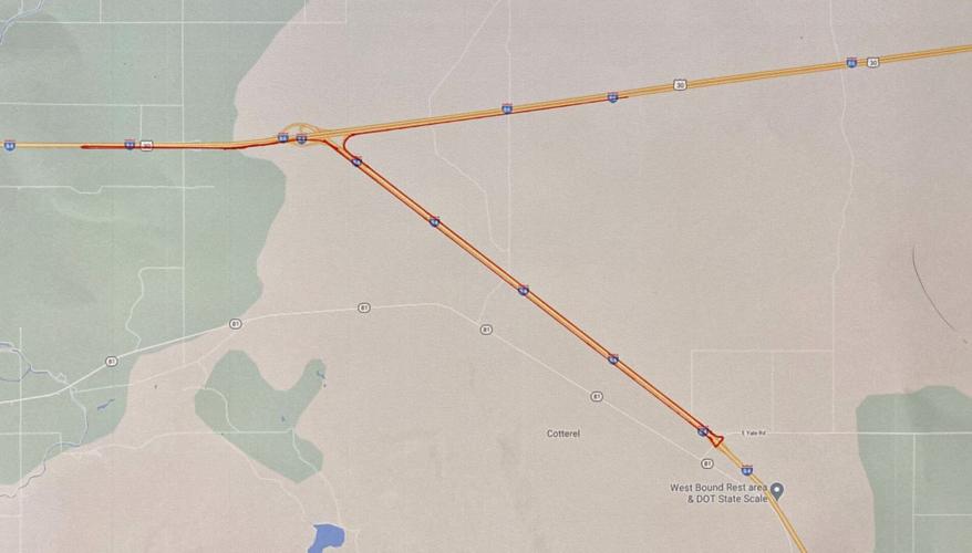 I-84-86 interchange map