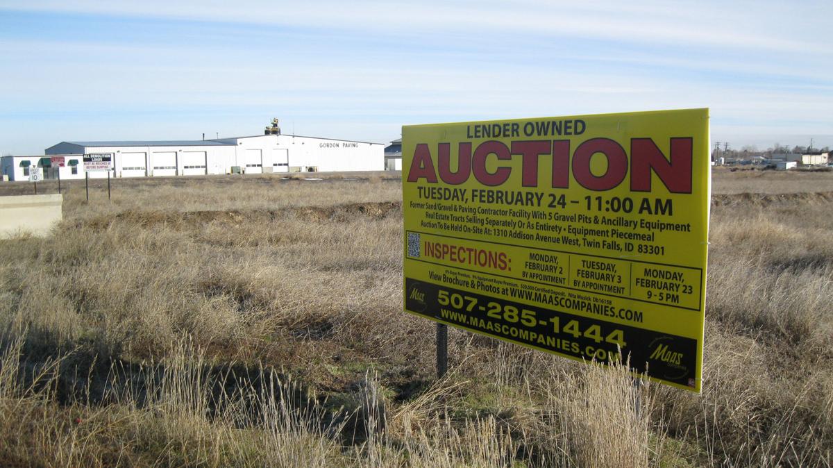 Gordon Paving Site to Be Auctioned