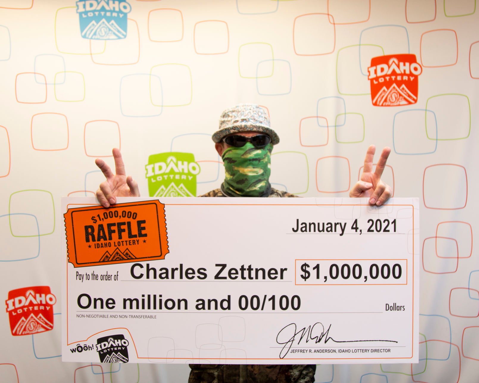 'I’m Smiling Under The Mask': Jerome Man Claims Million Dollar Lottery ...