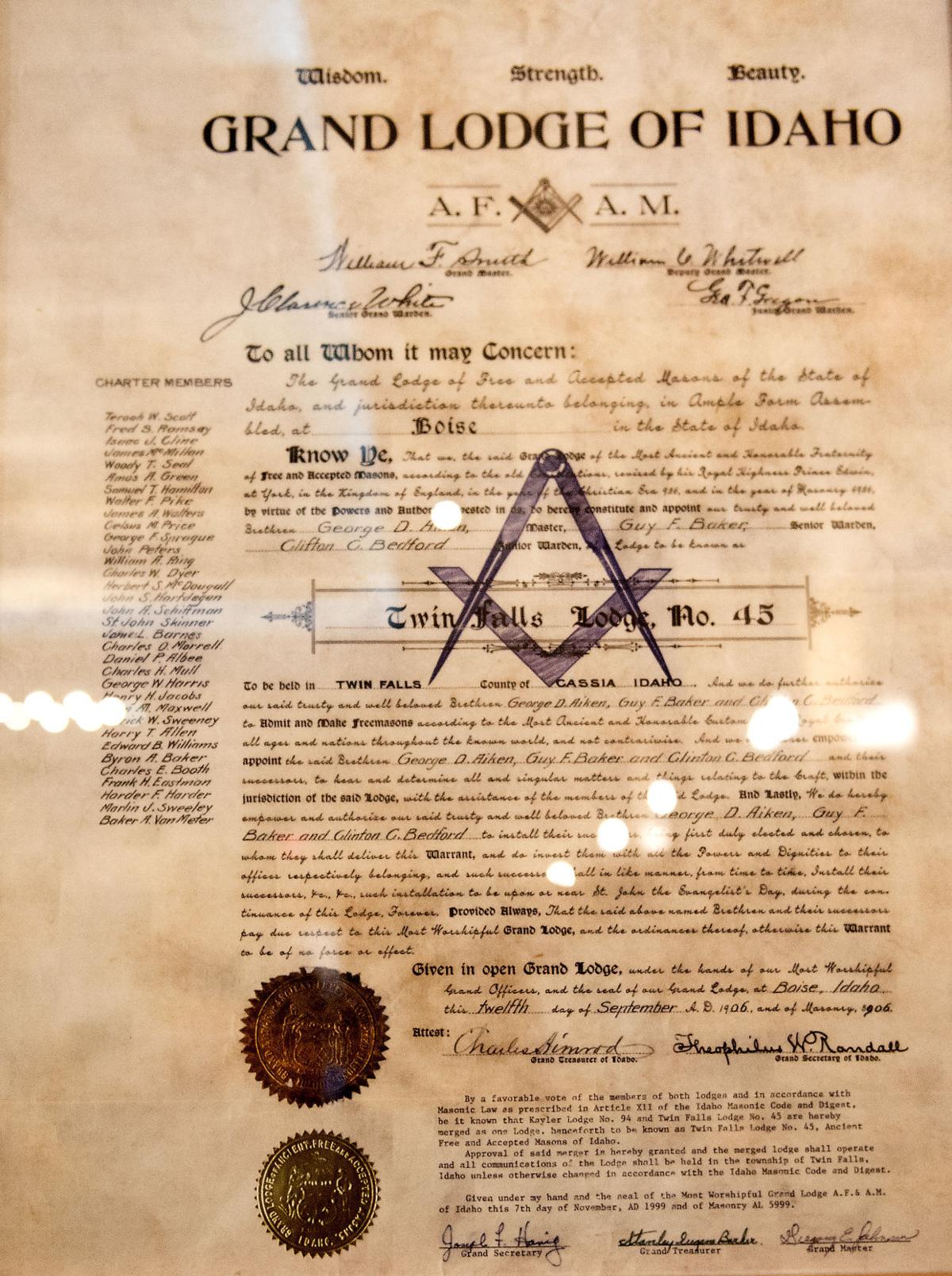 A rare look inside Twin Falls' Masonic Lodge Southern Idaho Local News