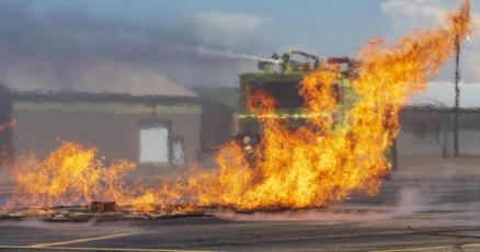 Hot drills at the airport as firefighters train for aircraft fires Hot drills at the airport as firefighters train for aircraft fires
