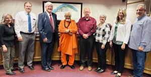 Hindu statesman gives prayer at Burley City Council