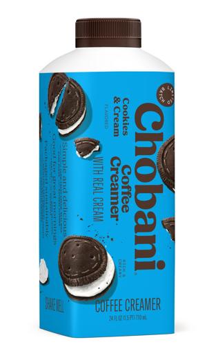Chobani brings back locally produced cookies and cream creamer