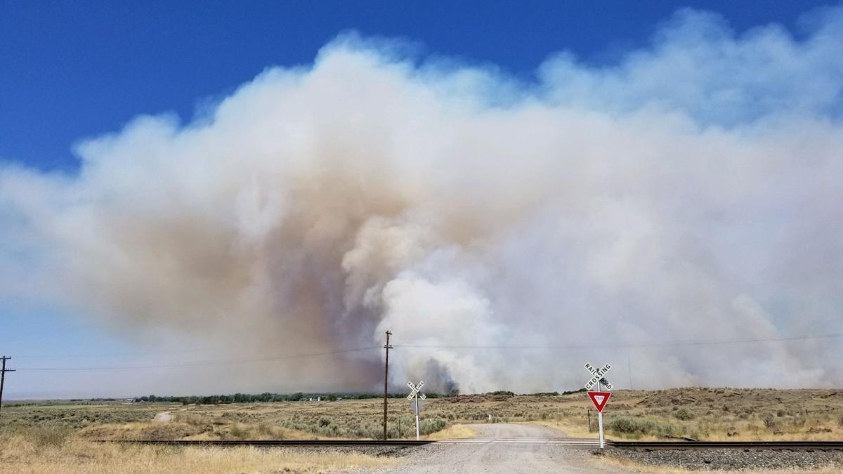 UPDATE Drops Fire near Shoshone now at 3,000 acres; 15 engines plus