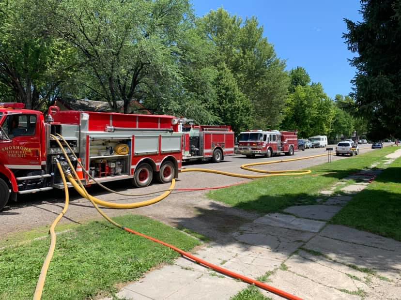1 taken to hospital after Shoshone house fire