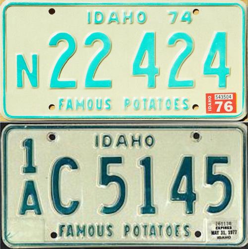 Hidden History Idaho S 1974 License Plates Magicvalley Com