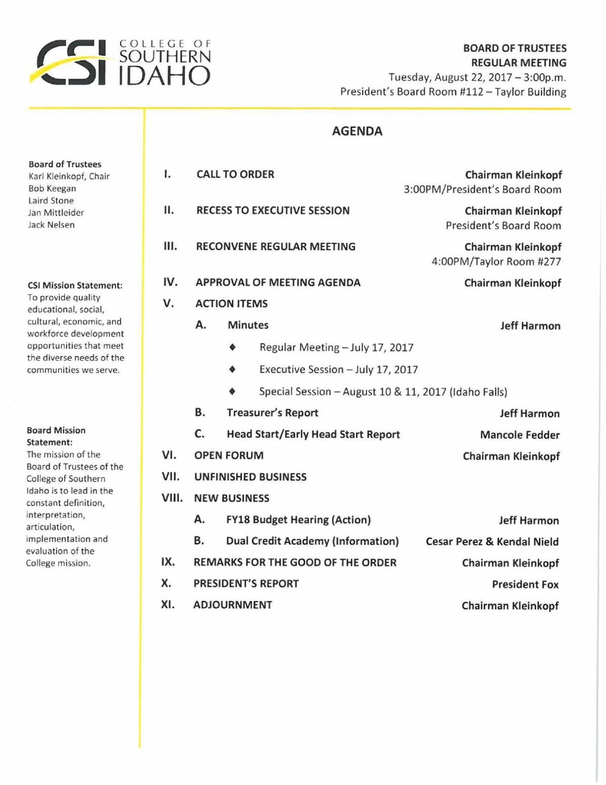 Aug 22 Csi Board Magicvalley Com
