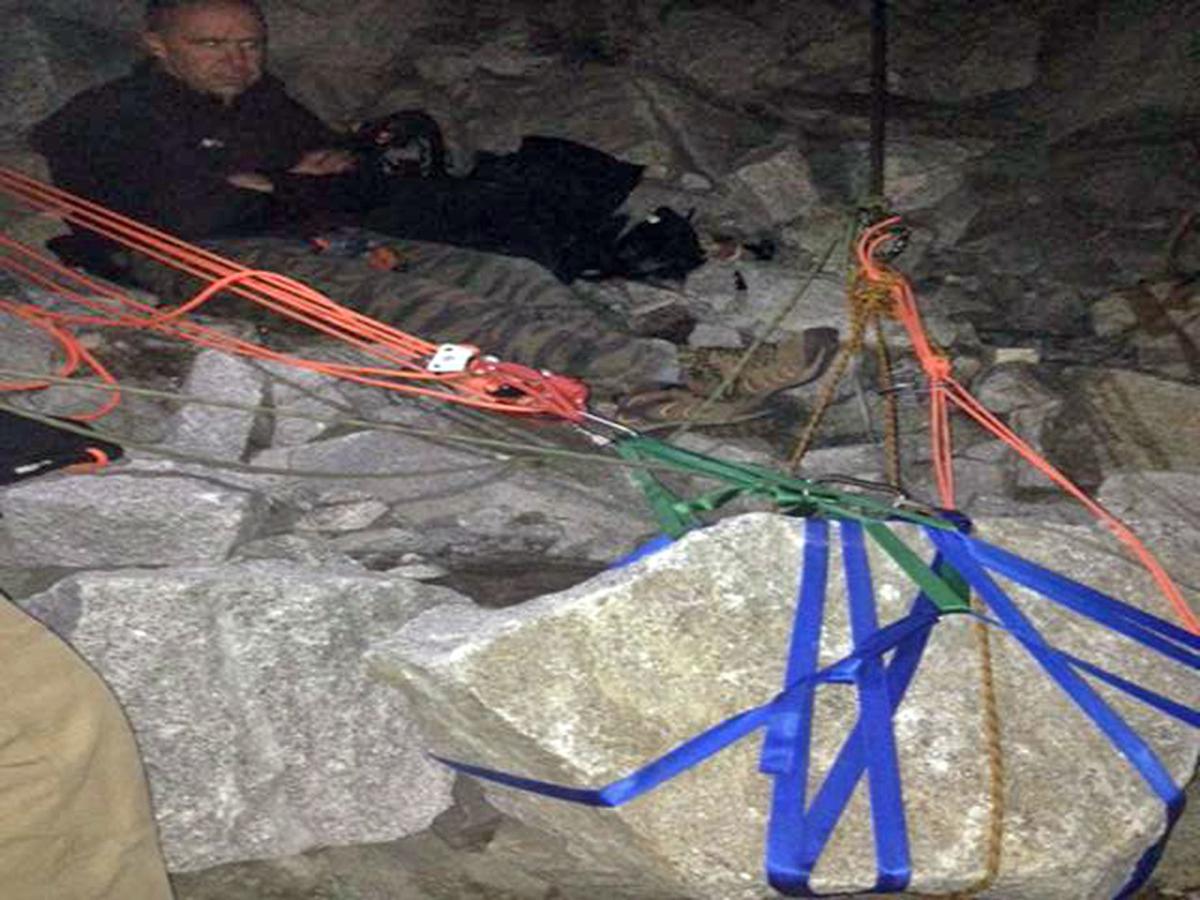 Woman Trapped by Boulder near Chimney Rock Rescued Local