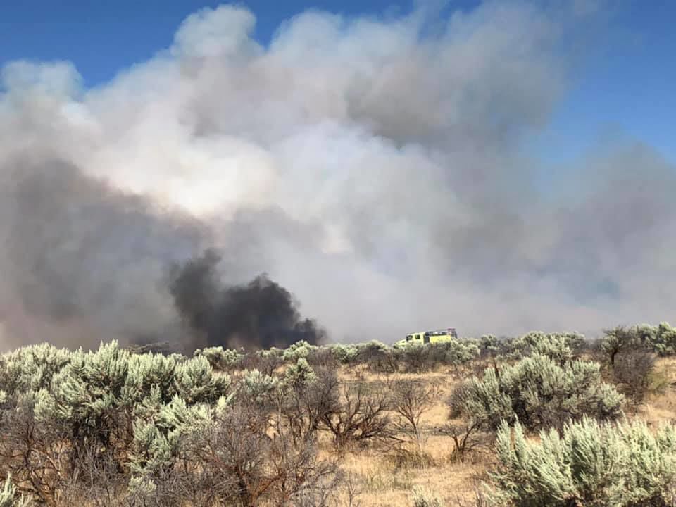 UPDATE Drops Fire near Shoshone now at 3,000 acres; 15 engines plus