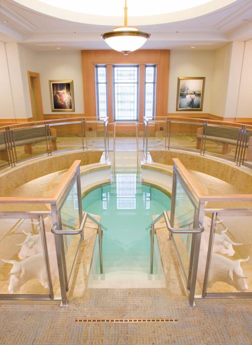 Temple baptistry