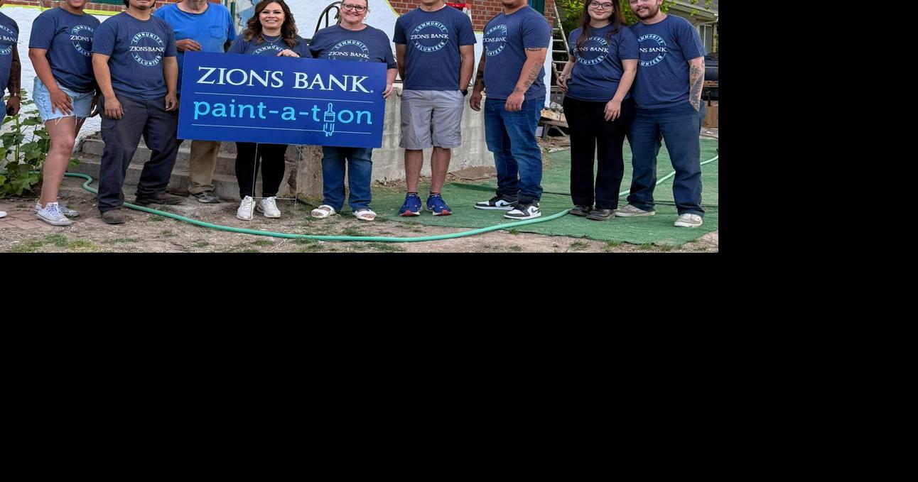 Zions Bank employees spruce up Heyburn home
