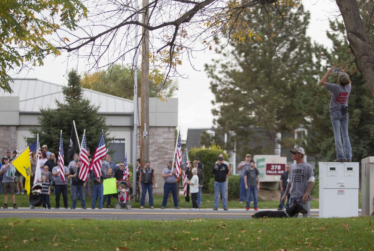 The III Percent of Idaho Protest CSI Refugee Center