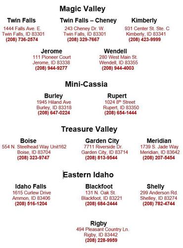 Wright PT Locations