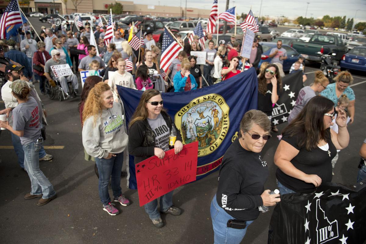The III Percent of Idaho Protest CSI Refugee Center