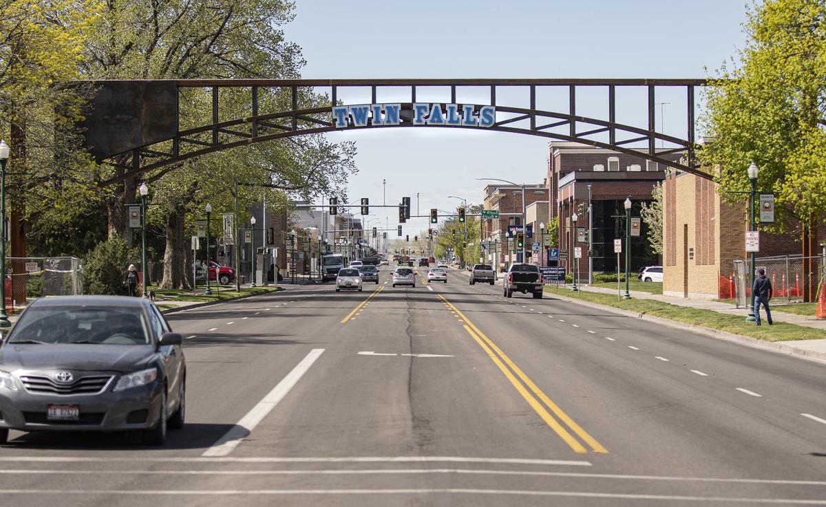 Twin Falls archway nearing completion
