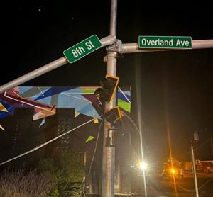 New Burley traffic light KO'd by truck hauling equipment