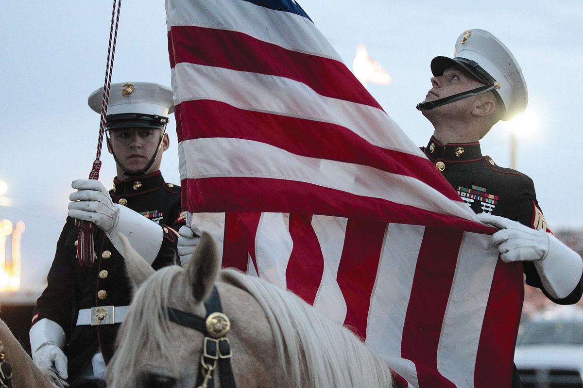 Magic Valley Stampede: Marine Corps Mounted Color Guard Rides Again