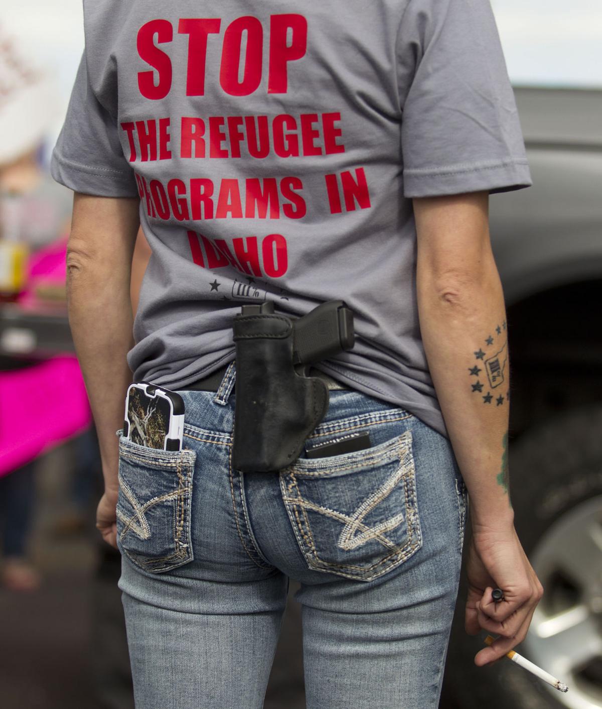 The III Percent of Idaho Protest CSI Refugee Center