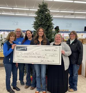 D.L. Evans Bank donates to St. Vincent De Paul