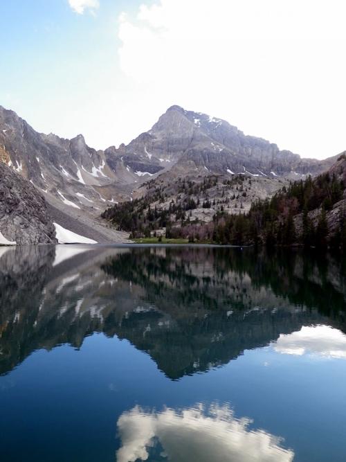 Idaho alpine lake fishing